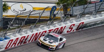 Shane van Gisbergen finished 20th at Darlington.