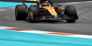 Oscar Piastri will start the Formula 1 Miami Grand Prix fourth. Image: XPB Images.